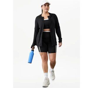NWT Athleta Pacifica Illume Relaxed Jacket Hoodie Black 3X